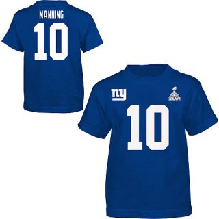 Reebok New York Giants Eli Manning Super Bowl XLVI Youth Name & Number 