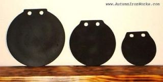   12 10 & 8 Round Steel Pinger / Gong Targets made on 1/4AR400 Steel