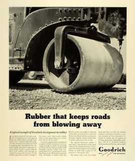 1941 Ad B F Goodrich Akron Tires Pneumatics Rubbers Vintage Road 