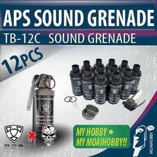   Thunder B CO2 Airsoft Sound Grenade Smoke Shell package with 12 Shell