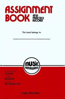 Look inside Music Pathways   Assignment Book and Practice Record 