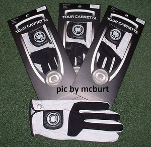 New 4 Pack Genuine Cabretta Q Leather Golf Glove Super Soft Many Sizes 