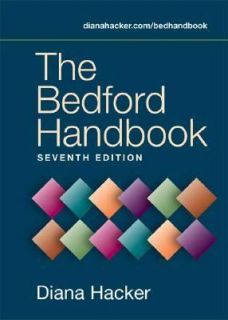 The Bedford Handbook by Diana Hacker 2005, Paperback