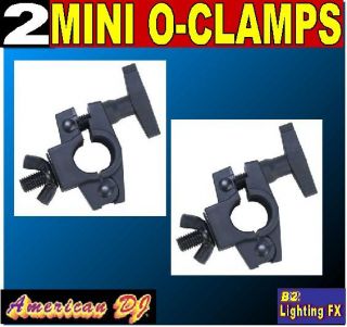   of 2 DJ MINI O CLAMPS fits Global Truss Brace Bars for small lights