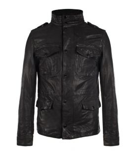 Seville Leather Jacket, Men, Leathers, AllSaints Spitalfields