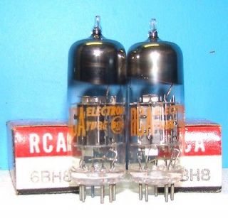 6BH8 NOS RCA NIB radio amplifier ham cb vintage vacuum tubes 2 tube 