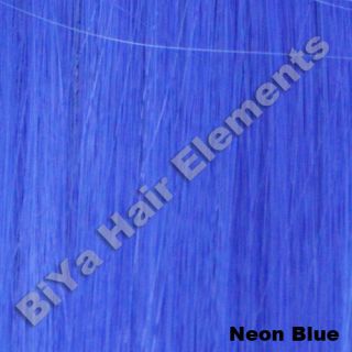 clip in hair extensions blue in Womens Hair Extensions