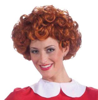 ADULT LITTLE ORPHAN ANNIE RED CURLY WIG COSTUME FM69005