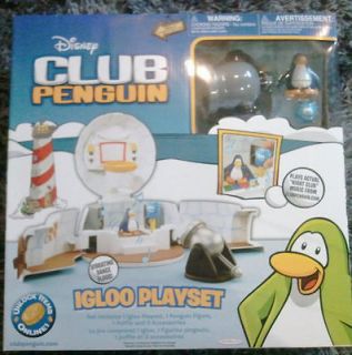 Newly listed Disney Club Penguin Igloo Playset Musical Vibrates Figure 