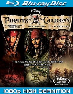 Pirates of the Caribbean Trilogy Blu ray Disc, 2008, 6 Disc Set