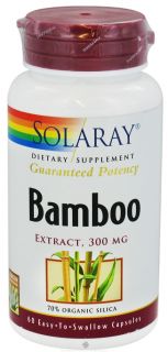 Buy Solaray   Guaranteed Potency Bamboo Extract 300 mg.   60 Capsules 