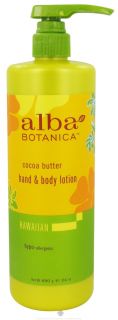 Buy Alba Botanica   Alba Hawaiian Hand & Body Lotion Cocoa Butter   24 