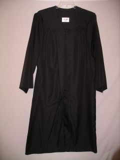 BLACK GRADUATION GOWN ROBE Harry Potter Judge Clergy Wizard Costume 
