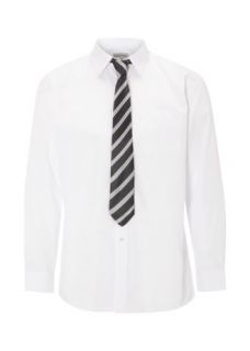 Matalan   White Long Sleeve Shirt & Tie Set