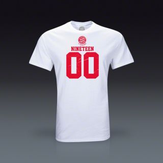 Bayern Munich 1900 Distressed T Shirt   White  SOCCER