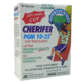 Cherifer PGM 10 22 Teen Growth Supplement 30 Caps  FREE 