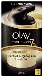 Olay Total Effects 7 in 1 Moisturiser + Touch of Max Factor Foundation 