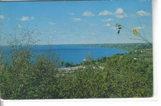 View of Lake Winnebago from High Cliff State Park Wisconsin