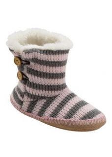Matalan   Knitted Stripe Slipper Boots