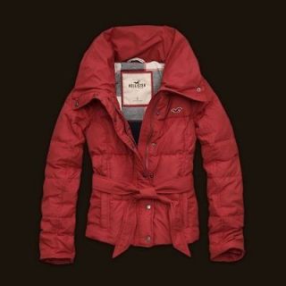 NEW HOLLISTER by Abercrombie Womens Feather Down Puffer Jacket Coat 