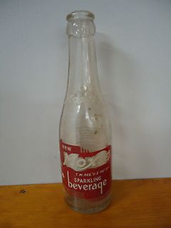 Vintage Moxie Clear 7 oz Glass Bottle Boston Mass ACL