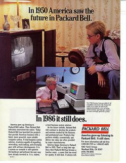 Packard Bell Vintage 1986 Print Ad