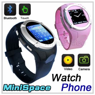 MQ998 Quad Band Unlocked Watch Cell Phone GSM Camera Touch Screen 