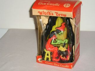 Vintage Large Halloween Gurley WITCHS BREW Candle in Original Box