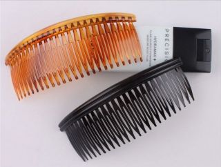   Pack Large Plain Hair Combs Slides Black or Tort   Hair Accessories
