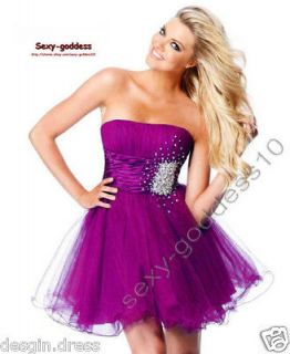 Formal Mini/Short Cocktail Party Evening Prom Dress Gown Size 6 8 10 