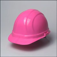 pink hard hat in Construction