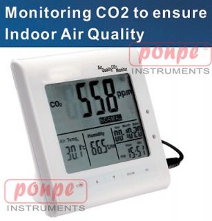 Indoor Air Quality Monitor Temperature RH CO2 Meter ( Carbon Dioxide )