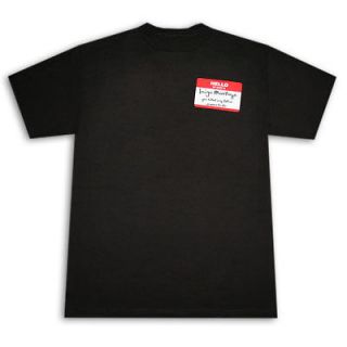 Princess Bride Inigo Montoya Tag Black Graphic T Shirt