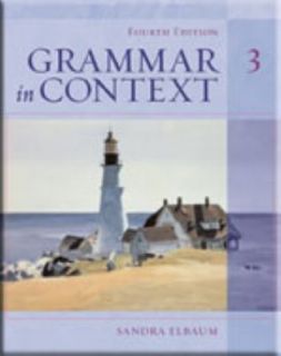 Grammar in Context Book 3 by Elbaum 2005, Paperback