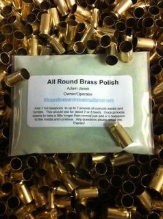 Brass Polish For Reloading Virbratoy Casing Tumblers (1/2 pound) FREE 
