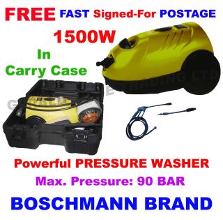 Boschmann 1500W 90BAR Car Patio Electric Pressure Jet Washer Blaster 