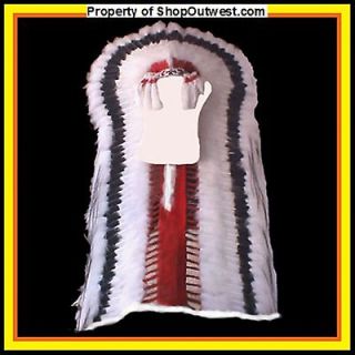 Native American Navajo 36 War Bonnet Headdress BLACK CLOUD DOUBLE 