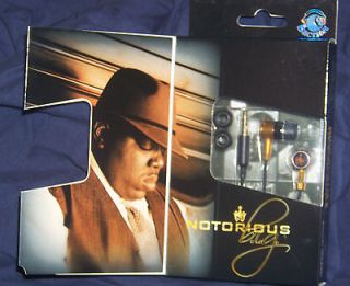   HIGH QUALITY IN EAR BUDS_BIGGIE SMALLS_IPODS_M​P3_IPHONE_Musi​c