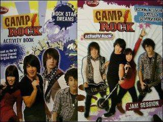 Camp Rock Activity Books Featuring Jonas Brothers