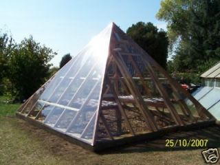Pyramid Greenhouse Building Plans/ Kits/ Design