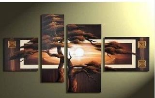 Landscape Tree Oil Painting Wall Deco CanvasHuge Pine+Gift