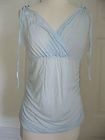 FREE PEOPLE WOMANS BABY BLUE SLEEVELESS BLOUSE SIZE S/P