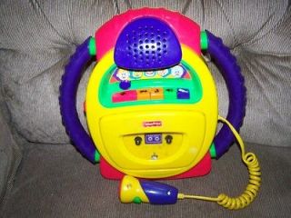 Fisher Price Tuff Stuff Tape Player w/Wacky Voices Microphone Voice 