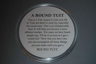 Round Tuit Grand dad   Birthday   Fathers Day   Christmas gift 