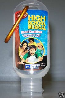 HIGH SCHOOL MUSICAL HAND SANITIZER WITH CLIP GOLD