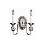Hinkley Lighting 5124Pw Wall Sconce Virginian 2 Light In Pewter