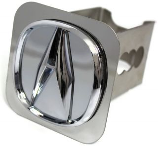 MIRROR CHROME Acura Logo Hitch Cover Plug 2 Receiver Stainless Steel 