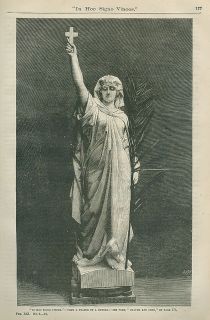 1887 Print In Hoc Signo Vinces From A Statue by J. Reynes