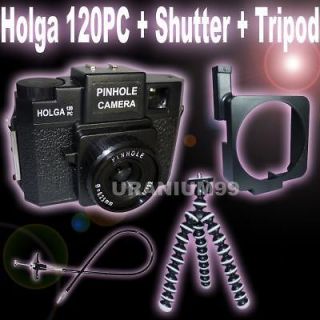 HOLGA 120PC / 120 PC Pinhole Camera + Tripod + B Shutter Cable 