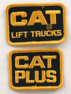 Vintage 1980’s Caterpillar CAT Lift Trucks CAT Plus Patch Set MINT 